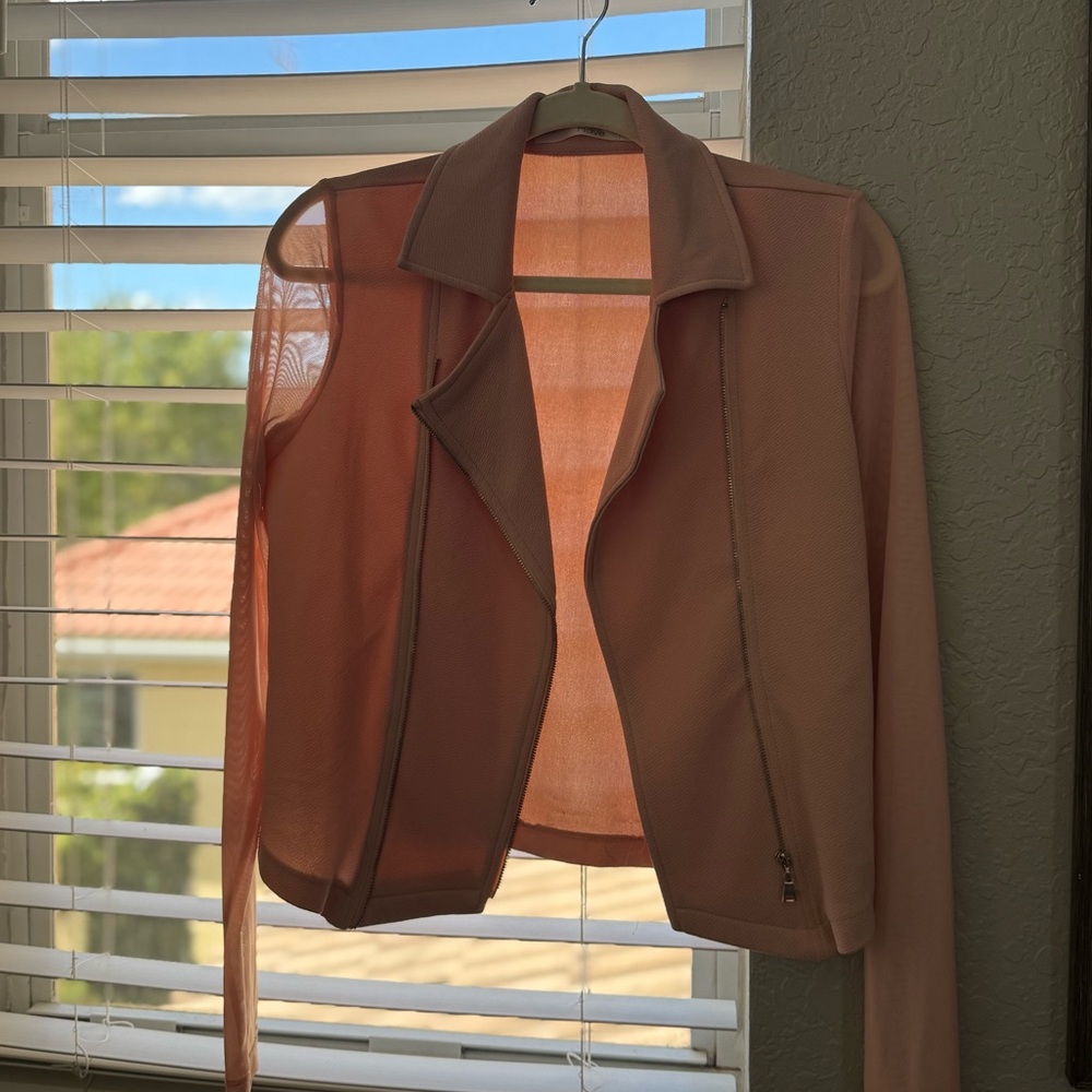Have Sheer Peach Blazer